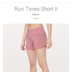 Lululemon Shorts
